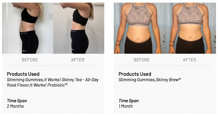It Works! Slimming Gummies Results - Before and After